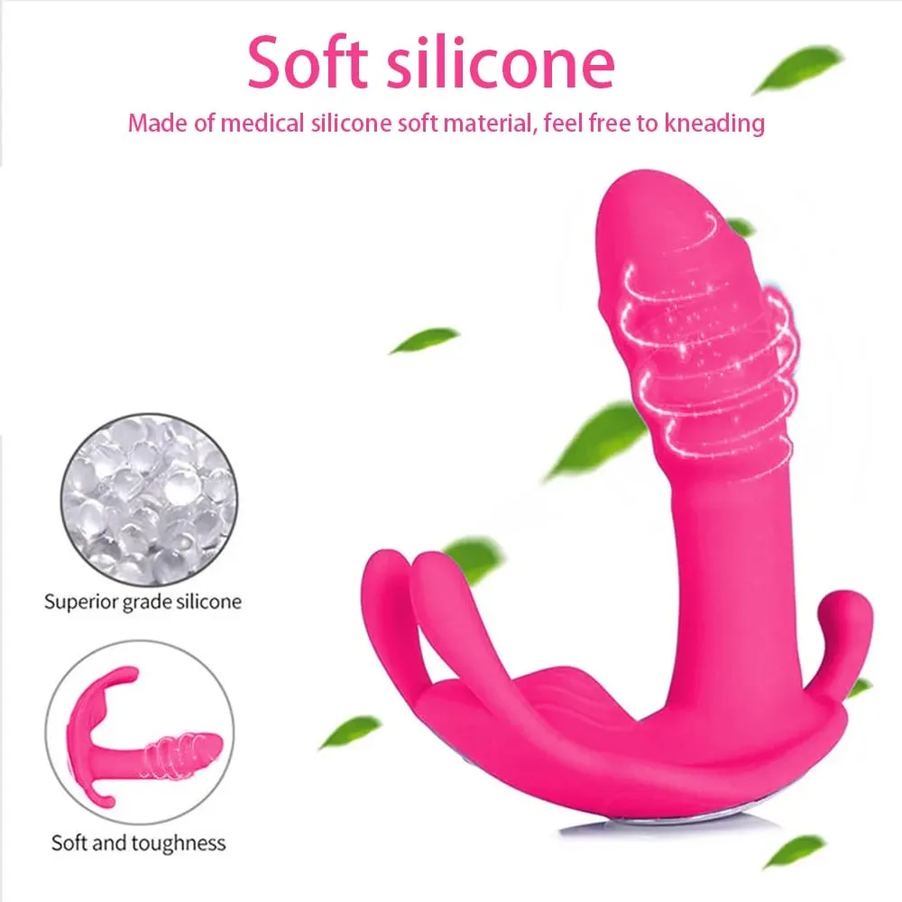Remote Wearable Dildo Vibrator para sa Babae Clitoris Stimulator G-Spot Massager Babae Anal Butt Plug Vibrating Adult Sex Toys 18+