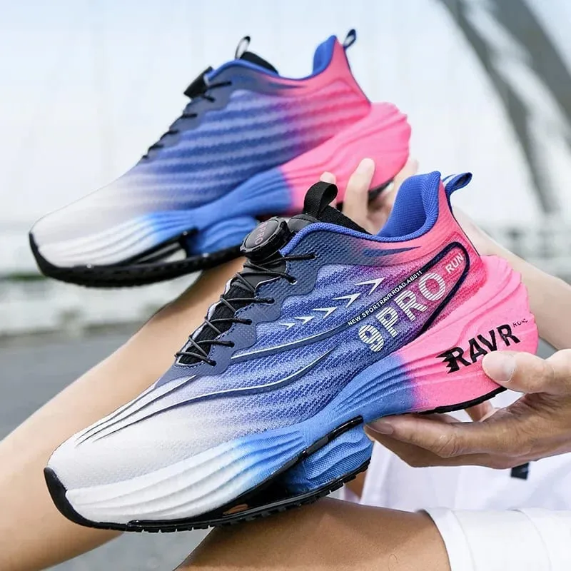 Men's New Sneakers Carbon Plate Cushioning Running Shoes 9PRO MAX Jogging Breathable Mesh Non-Slip Outdoor Shoes Off-road Shoes — image 2
