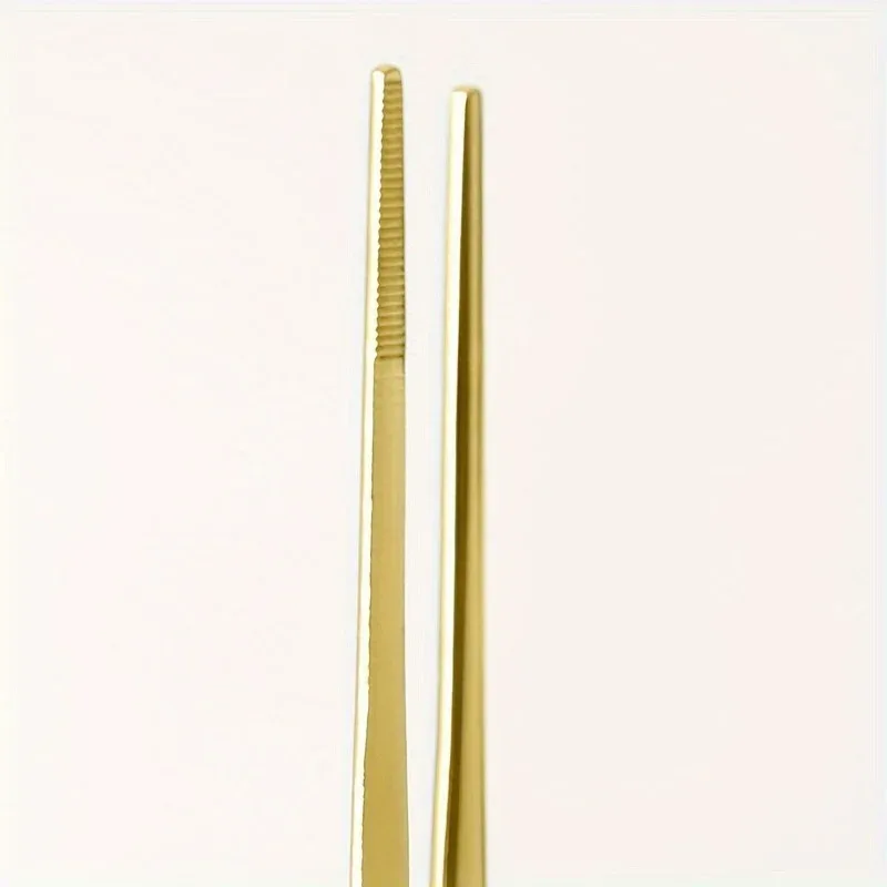Titanium molecular cooking special elbow tweezers cold dish shaping tweezers kitchen and restaurant pastry decoration tools