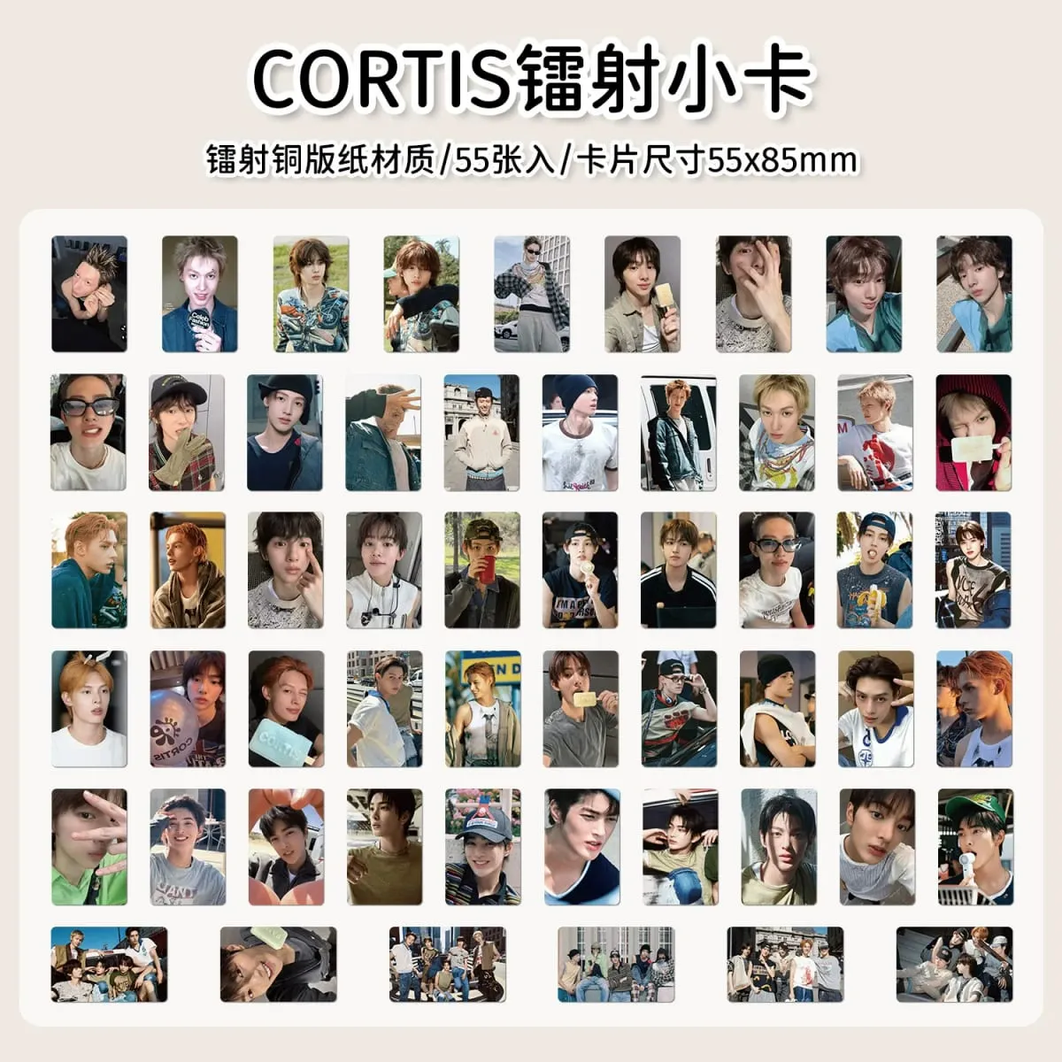 50PCS Korean Boy Group CORTIS Photo Cards Set - Martin James Juhoon Kpop Idol Collectible LOMO Card Fans Gift — image 3