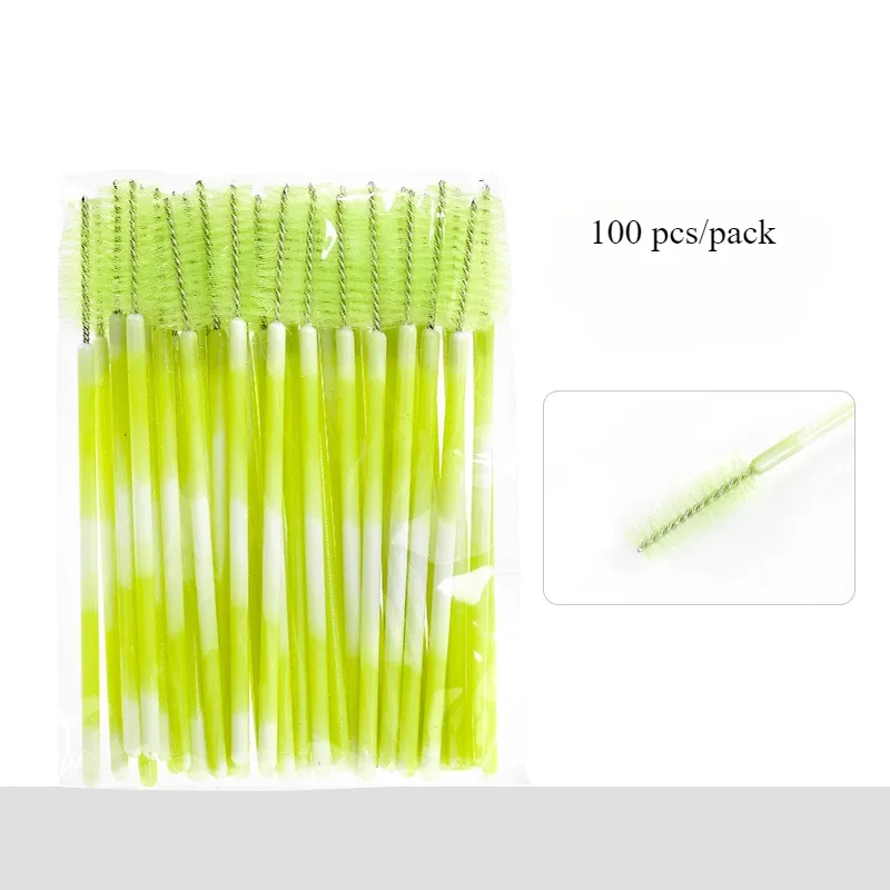 100PCS Eyelash Brush One-Off Disposable Eyelash Mascara Brushes Mascara Wands Disposable Lip Applicators liner Brushes Women — image 11