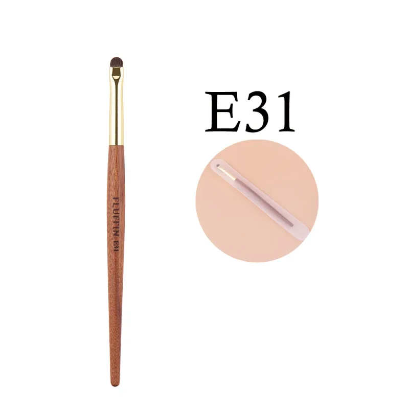 Professional Horse Hair Eyeshadow Crease Blending Brush Eyeliner Smudge Makeup Tool Rosewood Handle Copper Pipe Eye Brushes — image 9