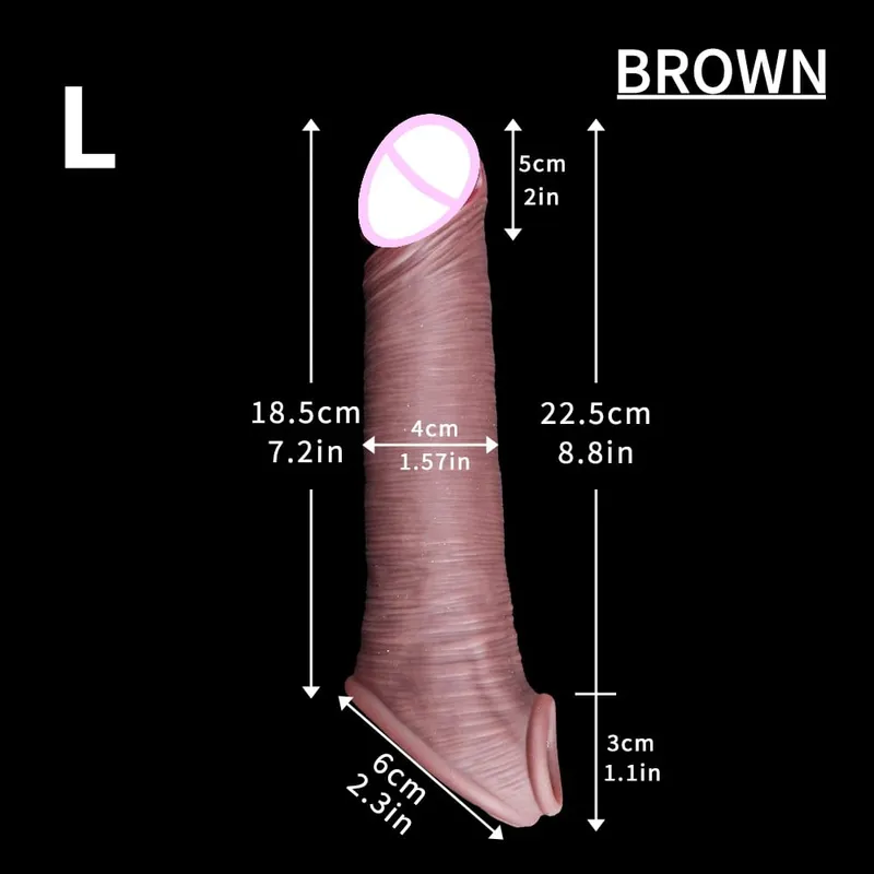 manggas para sa paninigas na Pagsasanay ng ari ng lalaki Sexy na may sapat na gulang na lalaki silikon ari ng lalaki manggas titi singsing extender male sex toy dildo titi