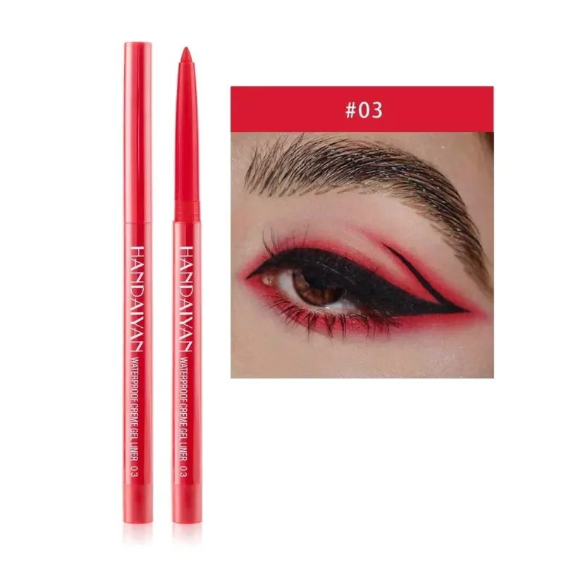 1PC Glitter Shine Eyeliner Gel Pencil Sexy Colorful Long-Lasting Shimmer Makeup Matte Colored Eye Liner Cream Pen Cosmetic Tool