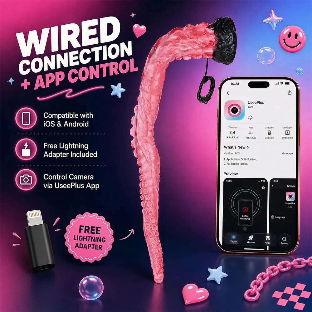 Anal Dilator Endoscope Camera Speculum 101cm Extreme Tentacle Dildo Silicone Butt Plug Training Anus Expansion 18+ Sex Toys