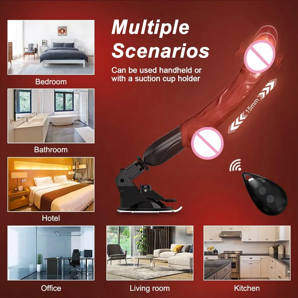Automatic Thrusting G Spot Dildo Sex Machines Suction Cup Vibrator 10 Vibration Mode Clitoral Vagina Anal Stimulation Adult Toys