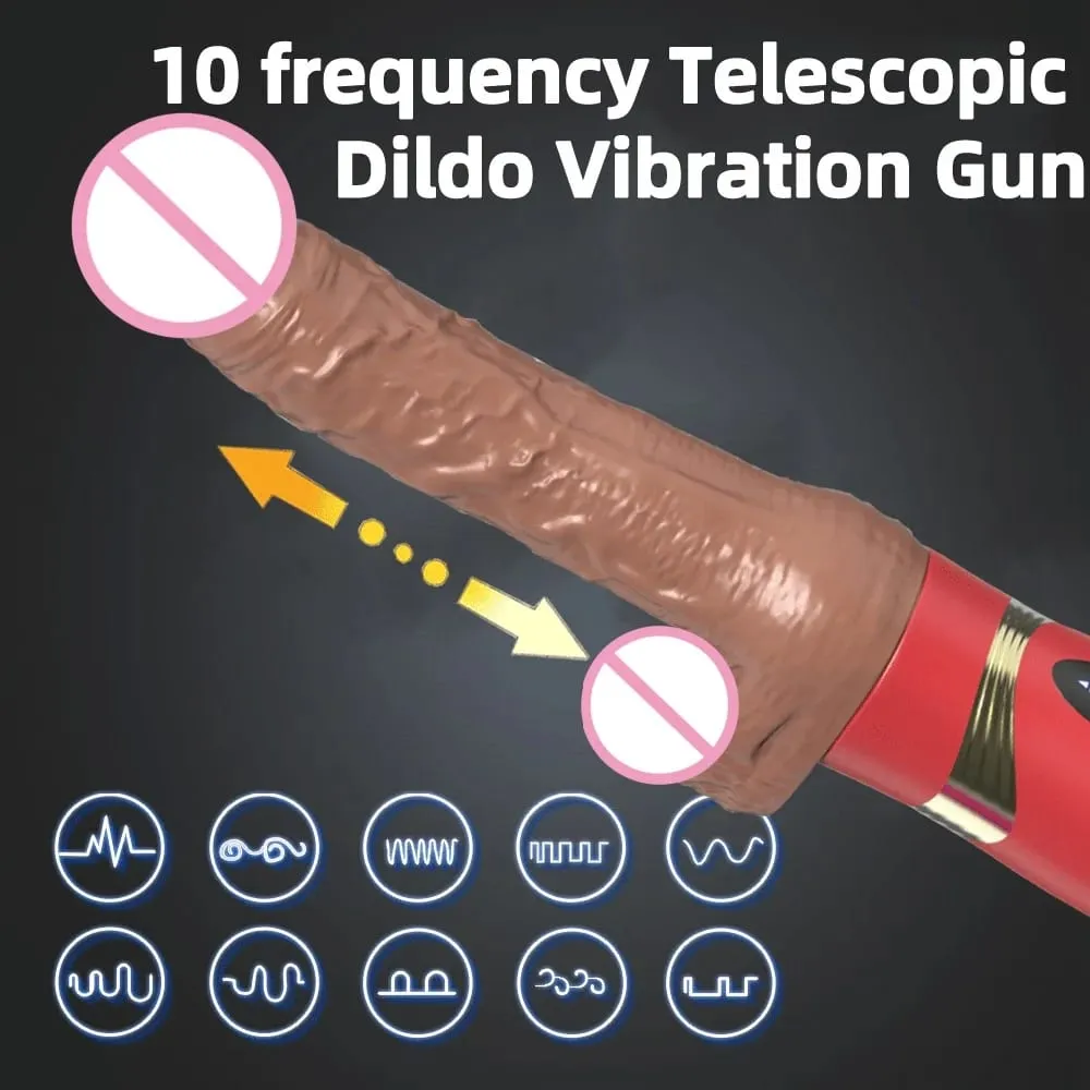 Realistic Thrusting Dildo Vibrator for Women with Heating And Telescopic Function Anal Vagina Stimulator Couples Sex Toy