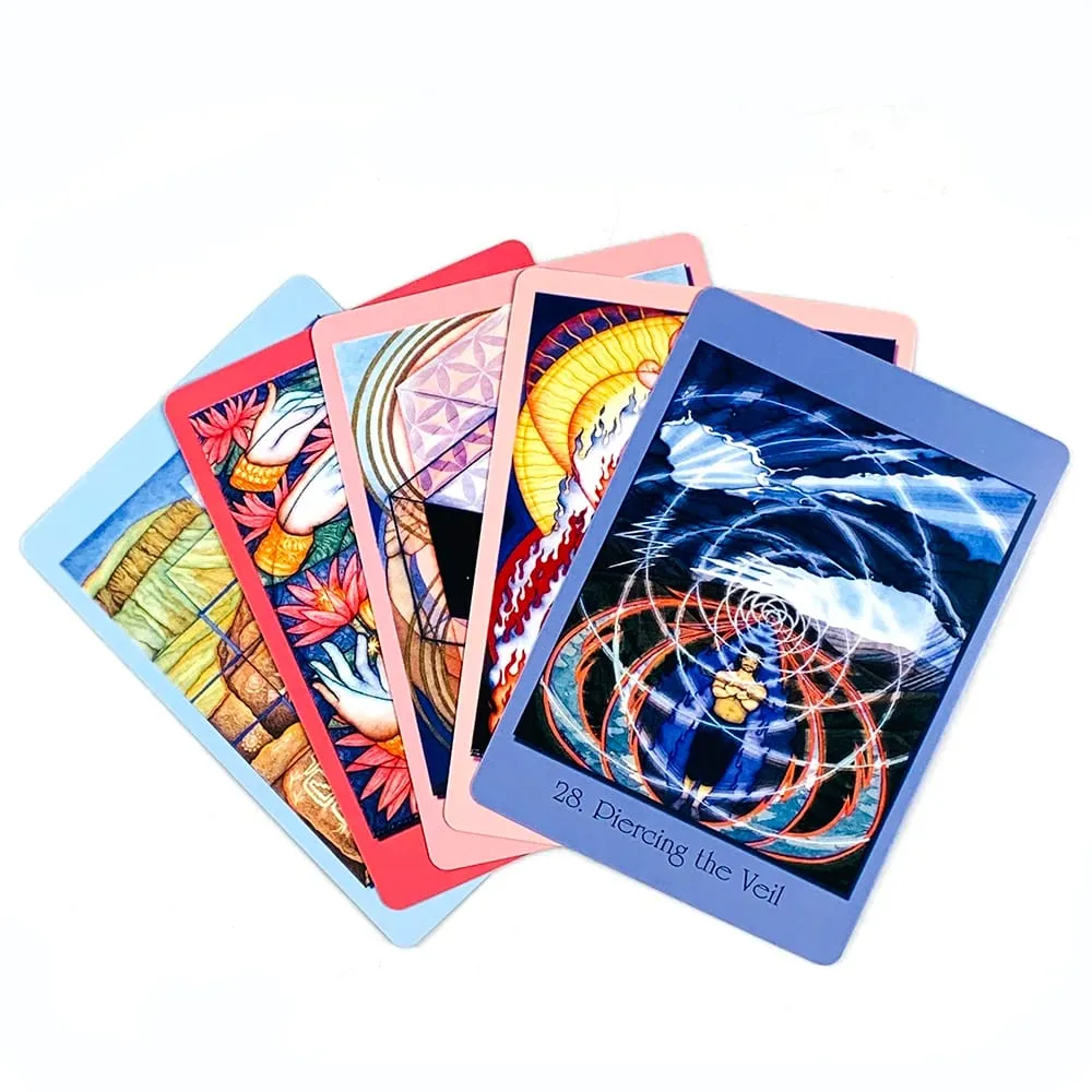 New Sacred Geometry Cards For The Visionary Path A 64 Pcs Oracle Cards Integrating Math Science and Spirituality Party Game