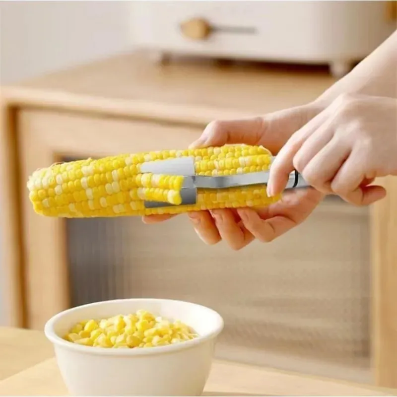 Stainless Steel Corn Peeler Serrated Corn Peeler Corn Cob Planer Thresher Cutter Kitchen Fruits And Vegetables Gadgets — image 8