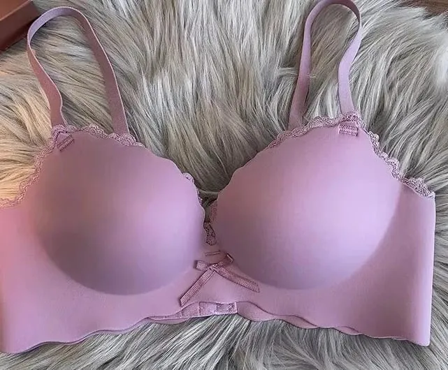Hot Selling Ladies Push Up Bra Set Seamless Wireless Support Anti-Sagging Comfort Lingerie S-XL for Young Women Soft Daily Wear — image 11