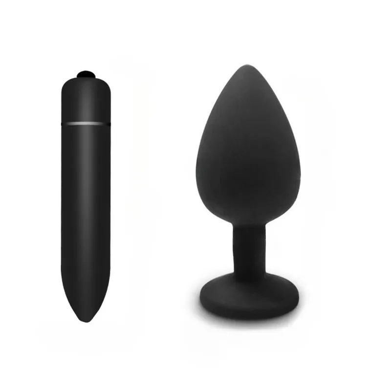 3 Different Size Silicone Butt Plug Anal Plug Dildo Vibrator Clitoris Massager Adult Anal Sex Toys For Men/Women Trainer