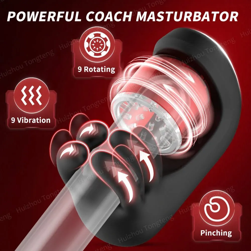 9 Biting Rotating Modes Blowjob Sex Machine Stroker for Training Stimulation Increase Endurance Adult Sex Toys for Men Pleasure — image 3