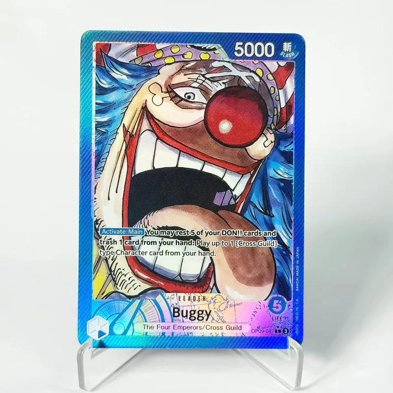 OP09 One Piece Emperors in the New World Curated Deck Luffy Shanks Roger Buggy Zoro Dragon Foil Textured Proxy Cards English