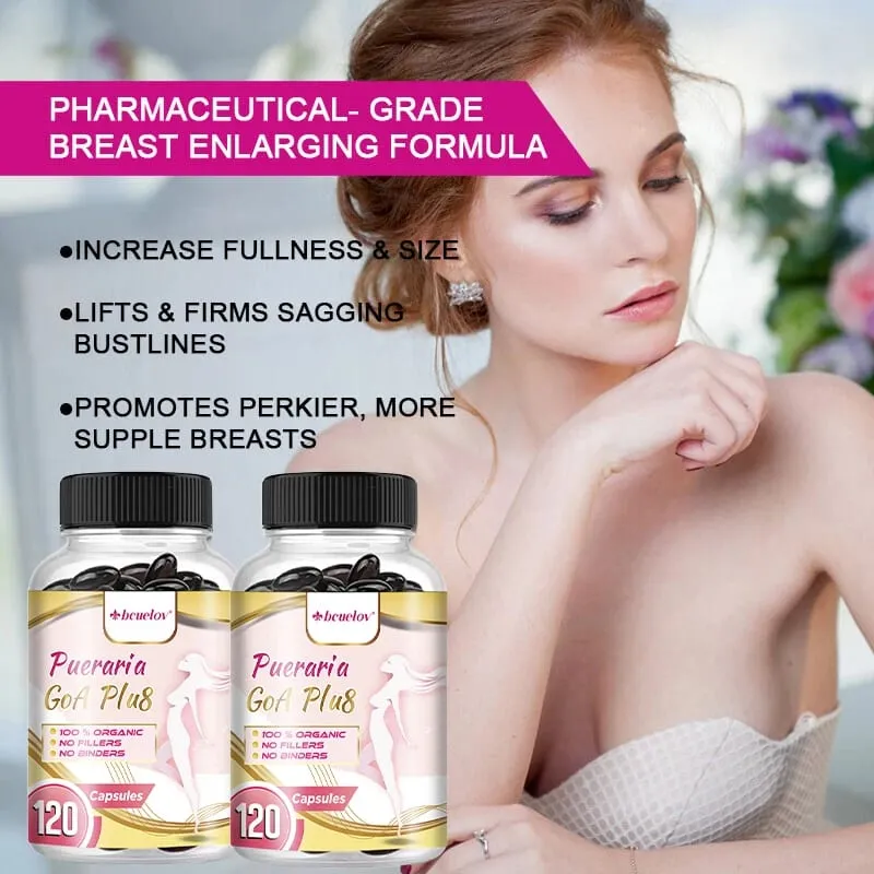 Pueraria Mirifica Capsules 500mg Help Breasts Firm Elastic & Curves Estrogen Balance Menopause Support & Skin Nourishment — image 4