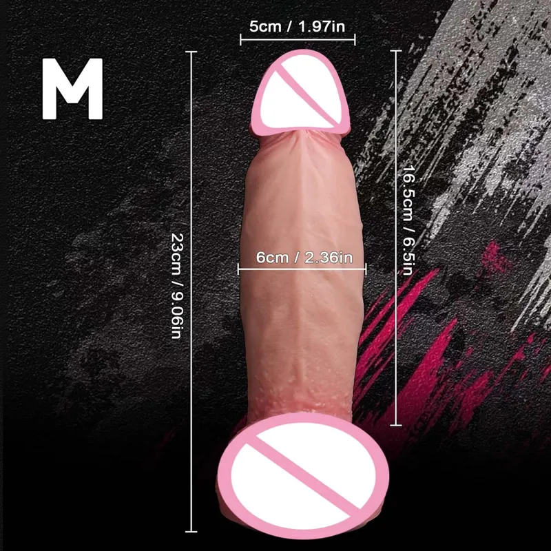 Realistic XXL Thick Penis Soft Silicone Dildo Male Genitals Vaginal Masturbation Suction Cup Dick Woman Anal Adult Sex Toys Dick — image 8