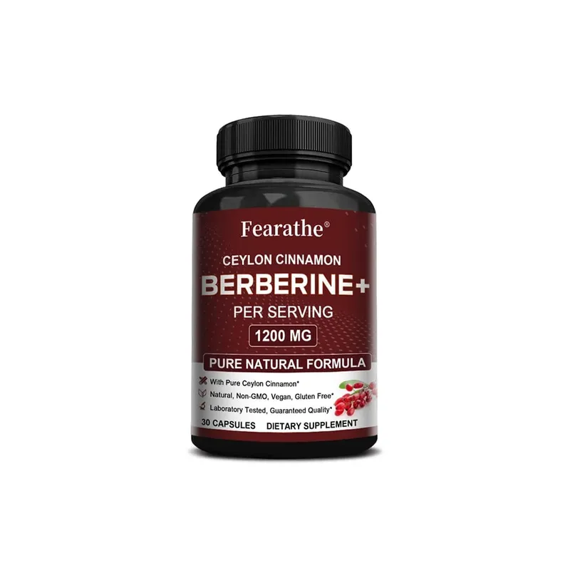 Berberine HCI & Ceylon Cinnamon Capsules Support Cardiovascular Gastrointestinal Liver Immune Health & Metabolic Balance