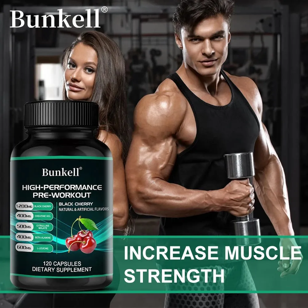 Suplemen Pra-Latihan Bunkell - Asam Amino Creatine HCI Citrulline Malate Beta-Alanine Untuk Meningkatkan Kinerja Atletik — image 5