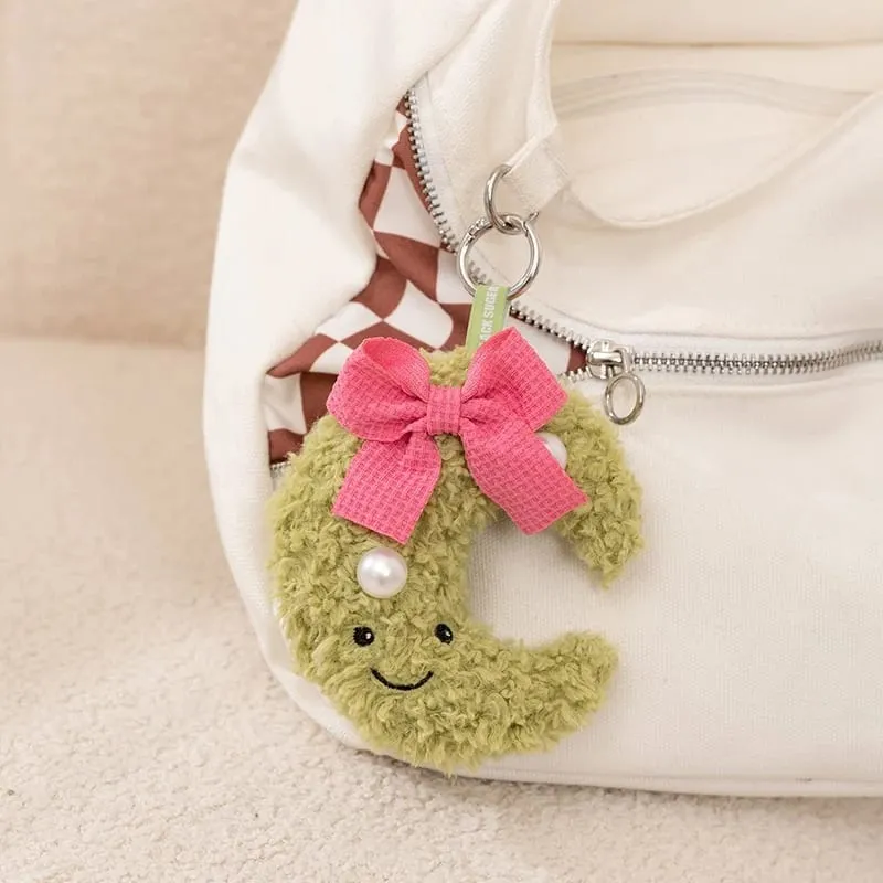 Sweet Green Wreath Plush Toy Stuffed Smiling Humanoid Pink Bow Tie Plushie Kawaii Home Decor Christmas Gift — image 10