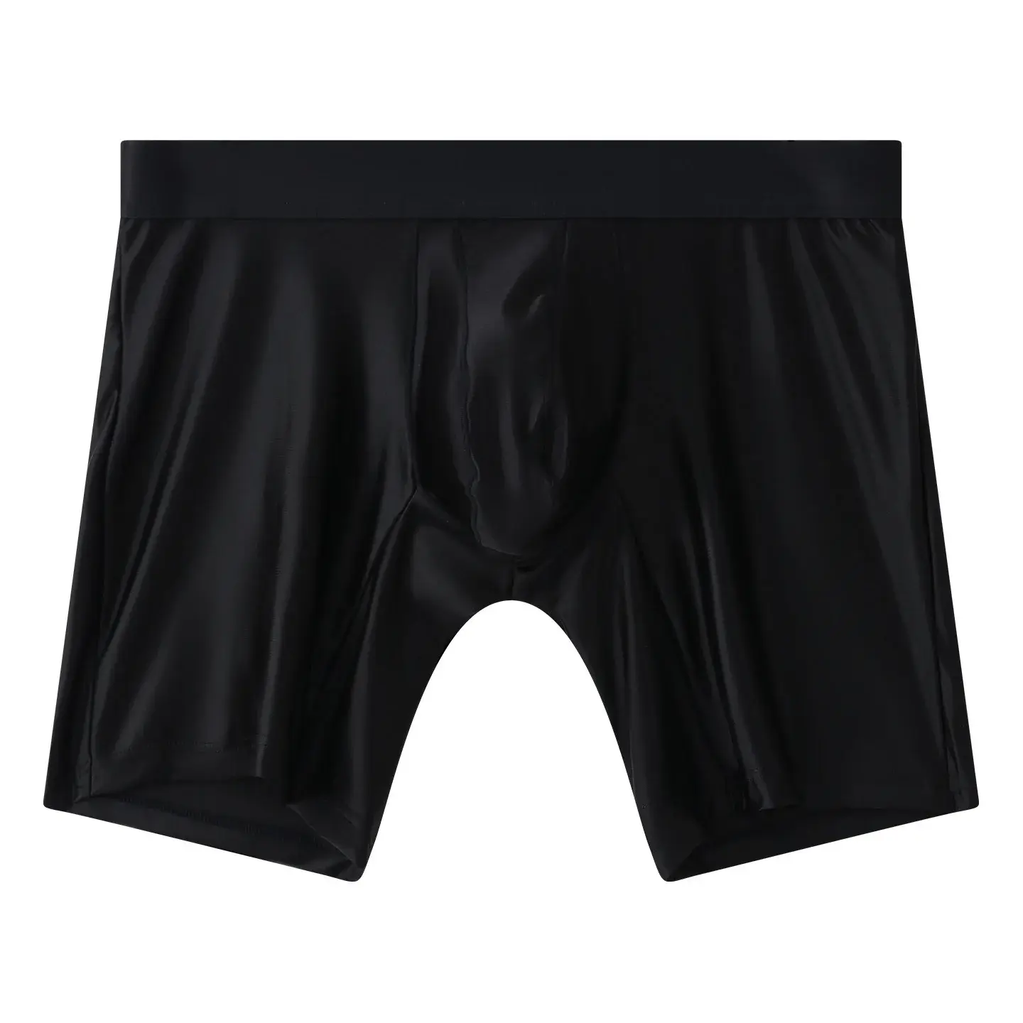 Celana Dalam Pria Boxer Celana Dalam Kantung U Solid untuk Pria Celana Pendek Boxer Kaki Diperpanjang Celana Dalam Olahraga Pinggang Tengah Homme Pria M-XXL