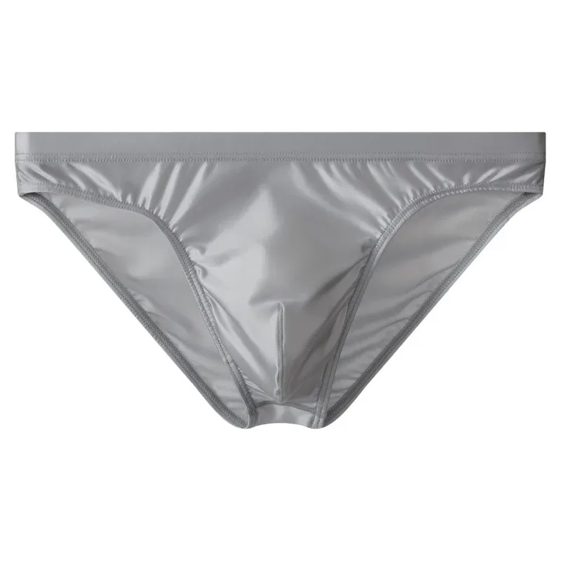 Men Solid Briefs Underwear Man Sexy Glossy Underpants Cuecas Calzoncillos Ropa Interior Hombre Slips Male Pouch Panties