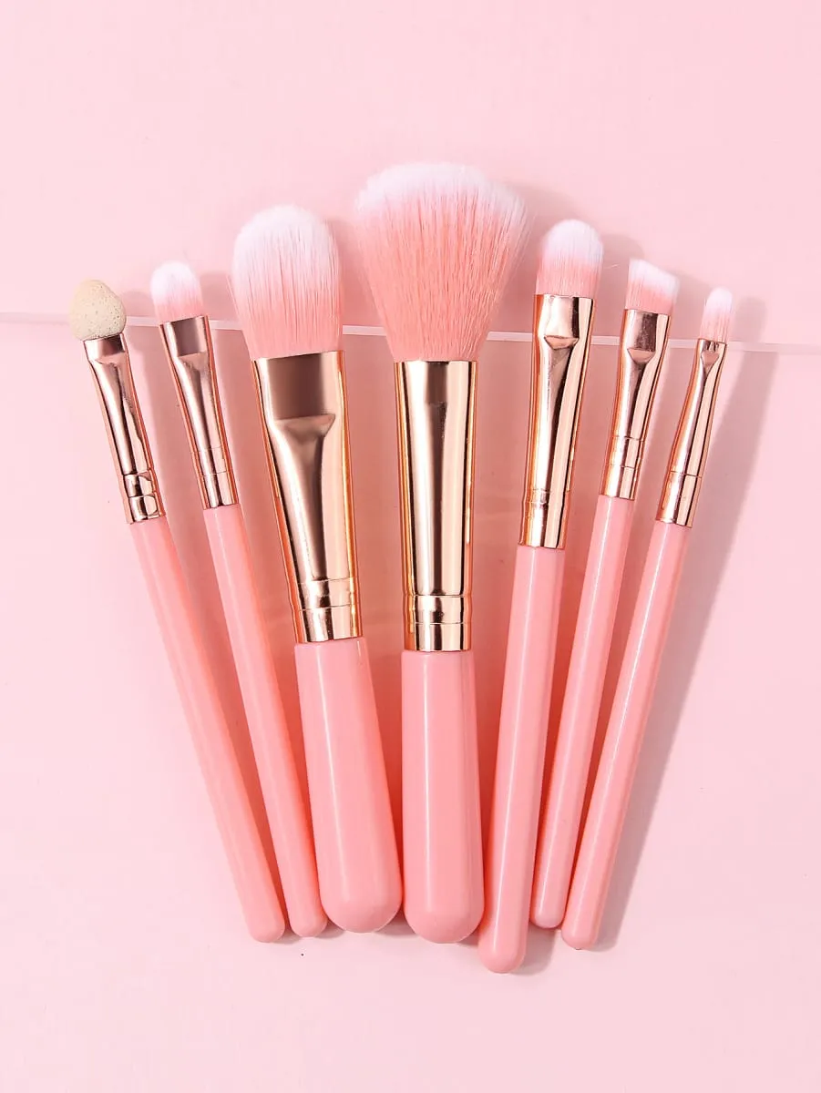 10Pcs Makeup Brush Set Soft Cosmetic Brushes Kit With Makeup Sponge Triangle Powder Puff For Face Eye Daily Beauty Makeup Tools — image 4