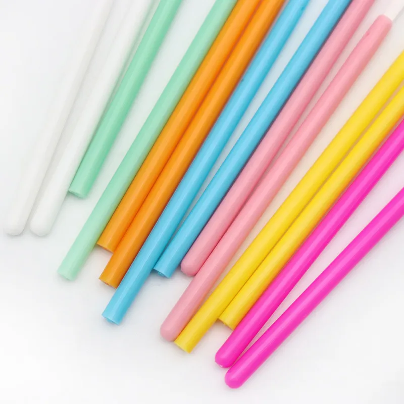 50Pcs Disposable Nylon Fiber Lip Brush Lipstick Wands Clean Applicator lip Gloss Brushes portable Cosmetic women Makeup Tools