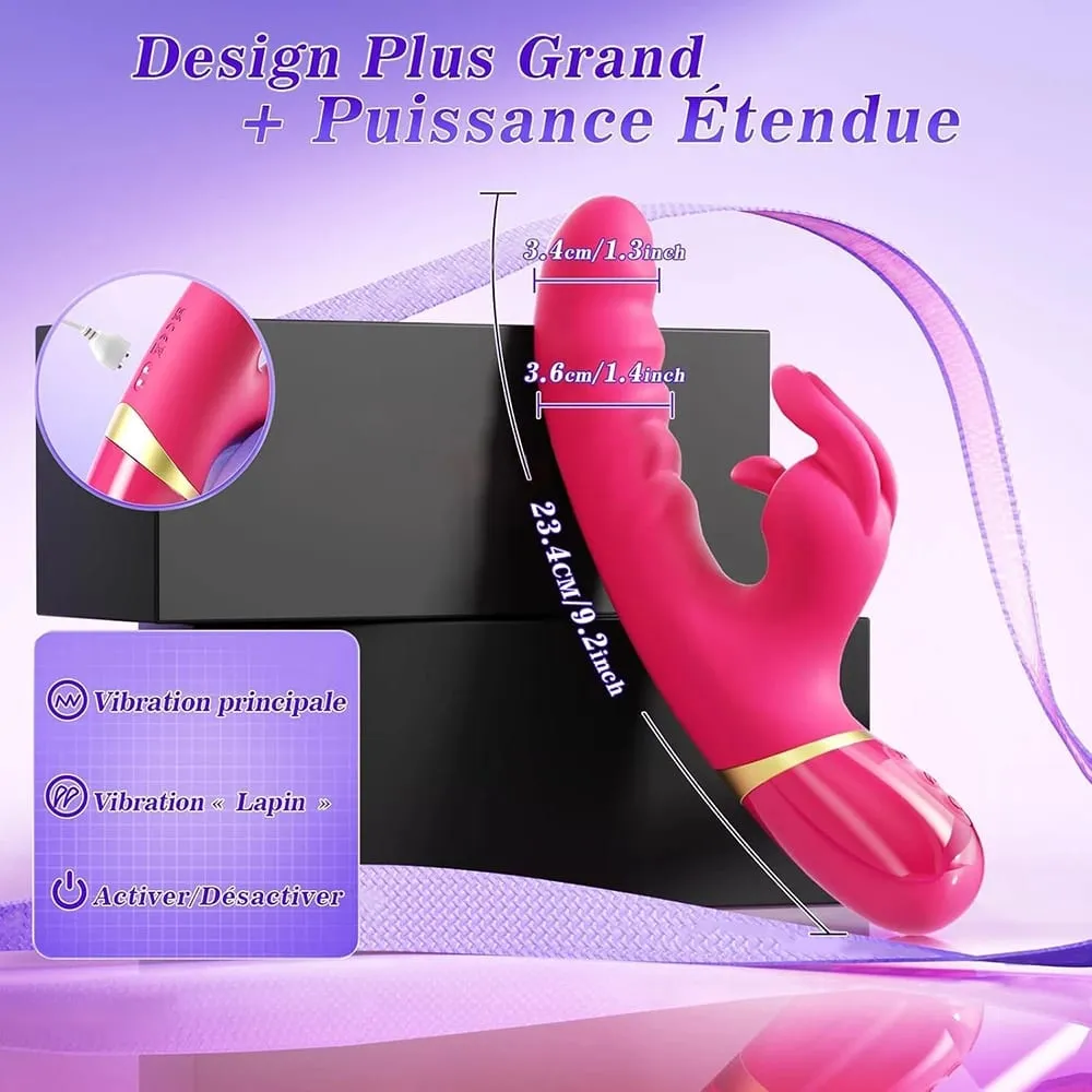 Rabbit Vibrator for Women Vagina G-Spot Vibrator Clitoris Stimulator Female Masturbation Adult Goods Sex Toy for Women — image 5