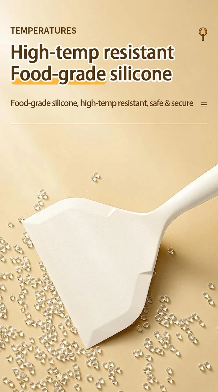 1pc Silicone Spatula Heat Resistant Spatula Household Food Grade Non-stick Kitchen Tool for Cooking Egg Fish Pancake CFQJ001 — image 8