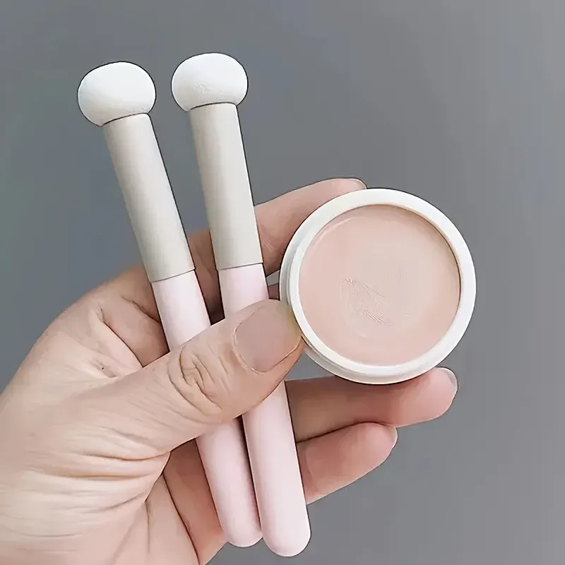 1/3PCS Sponge Makeup Brushes Mushroom Head Soft Concealer Brush Dry Wet Dual Purpose Multi Purpose Contour Lips Brush Cosmetics — image 4