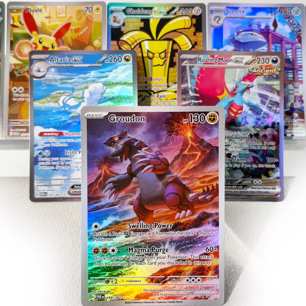 Paradox Rift PKM Cards PTCG3-C Tapu Koko Minun Rainbow Gengar ex Holographic Ex GX Rare Collection Battle Toys Gifts for Hobbies — image 1
