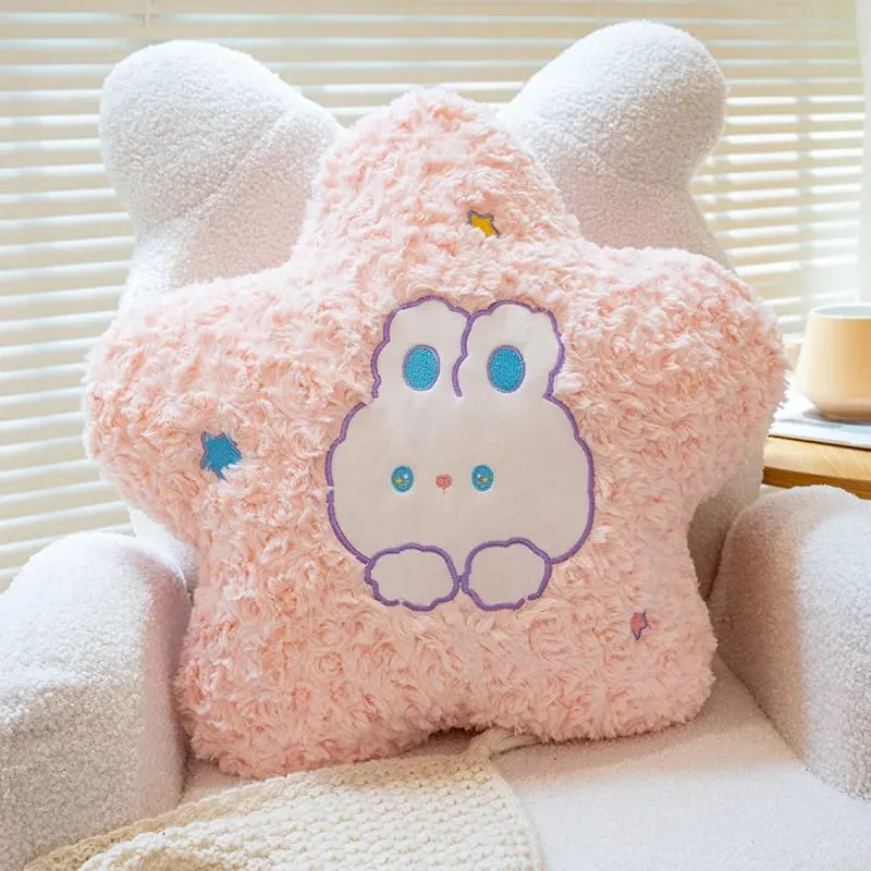 45cm Kawaii Pillow Rabbit Cartoon Star Moon Pillow Cushion Creative Happiness Soft Family Plush Toy Sofa Home Decor Plush Pillow — image 14