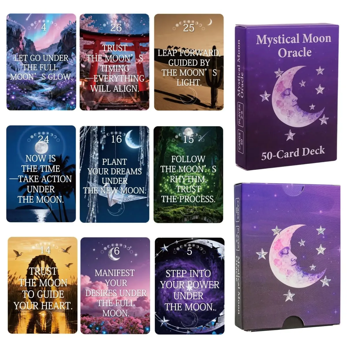 50Pcs Tarot Cards Oracle Spiritual Guidance Conversation Game Party Game for Adults Gift Friend Party — image 9
