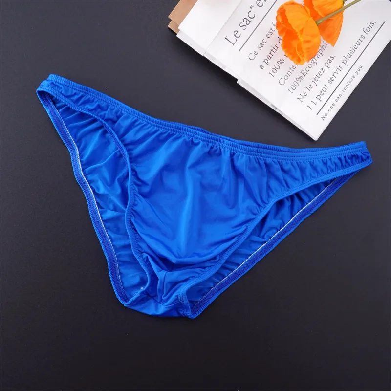 Người Đàn Ông Màu Trơn Ice Silk Quần Đùi Liền Mạch Eo Thấp U Lồi Quần Lót Nam Quần Lót Siêu Mỏng Co Giãn Thoáng Hơi Thở Nhanh quần
