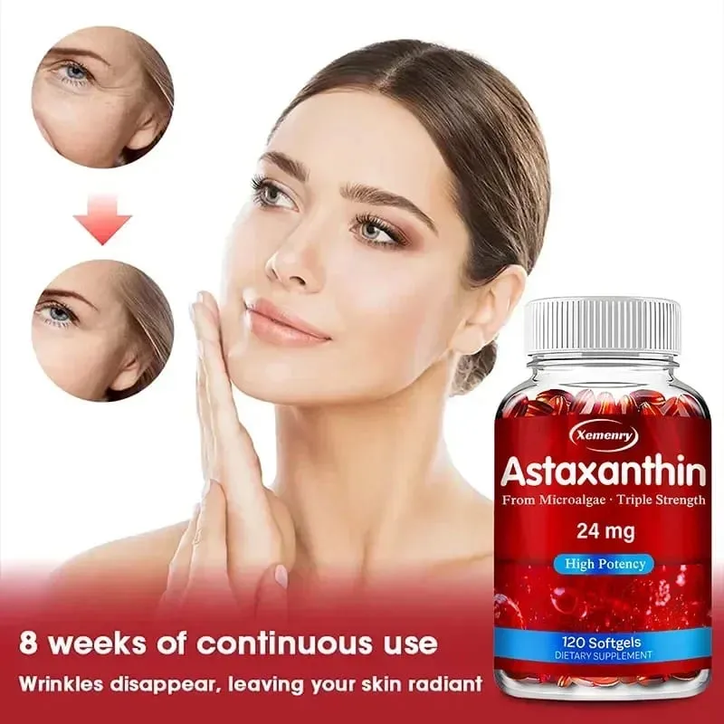 Astaxanthin 24 Mg - Meningkatkan Kesehatan Kardiovaskular Mempercepat Metabolisme Menjaga Kesehatan Sendi Mata dan Kulit Antioksidan — image 6