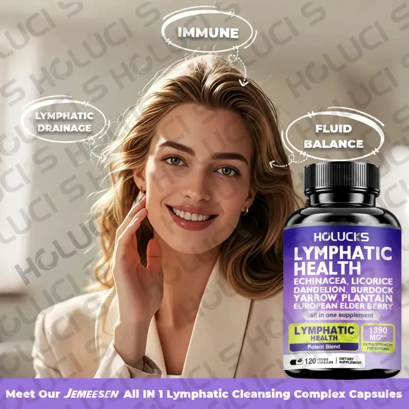 Buy 2 Get 2 Free! Pure Lymphatic Health Capsules Support Reduces Swelling Boosts Detox & Immune System Improves Circulation