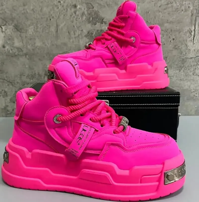Platform na Non-slip Man Walking Sneakers Magaan na Panlalaking Running Shoes Breathable Platform na Sport Shoes Fashion Men Casual Shoes