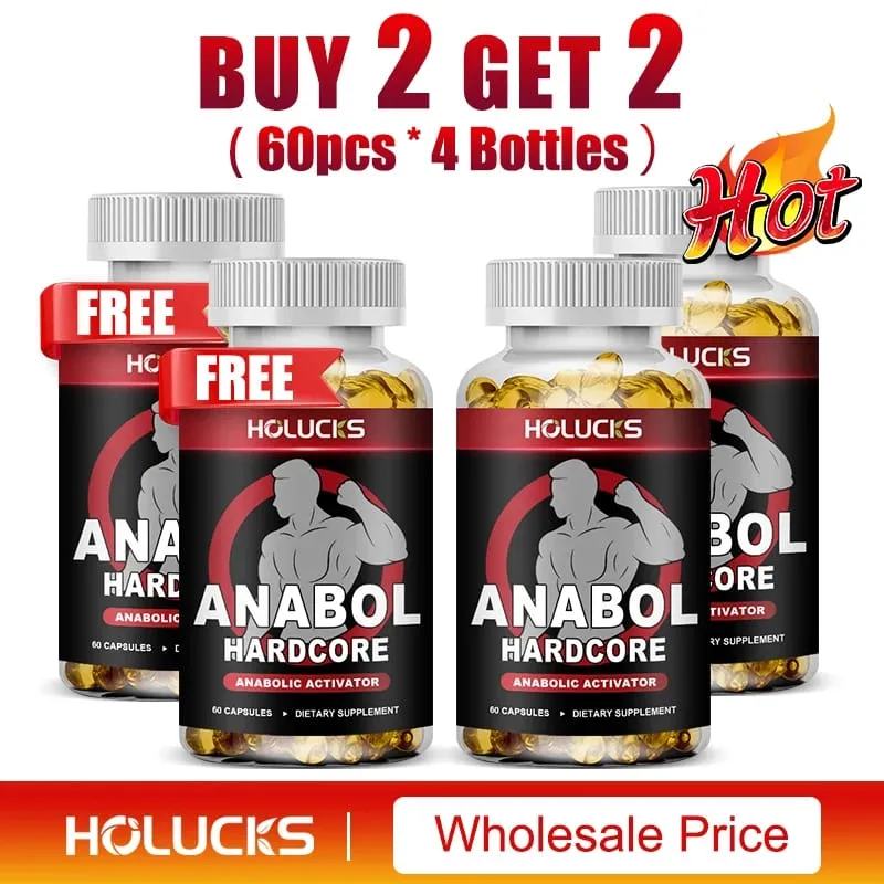 Anabol Hardcore Supplement Muscle Growth for Men To Build Lean Dense High Performance Enhancing Support Overall Health
