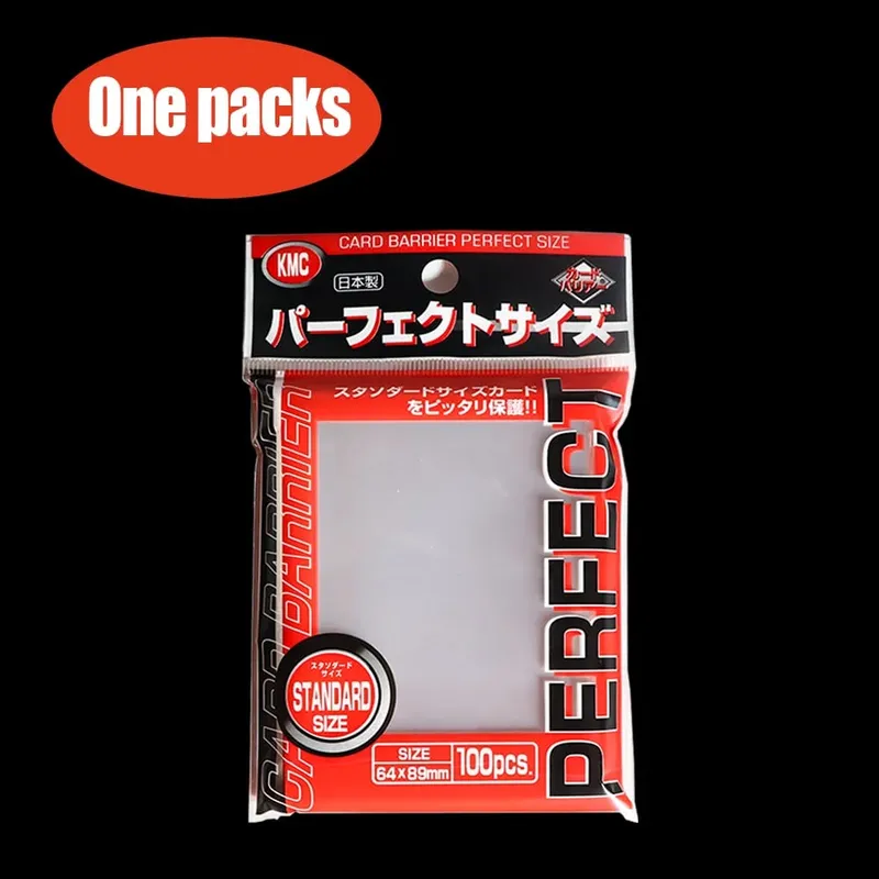 64 x 89 mm Card Sleeve Barrier Stolní hra KMC Clear Pokemon Perfektní velikost Obal na karty Sběratelské karty Pasují Standardní Transparentní Vnější