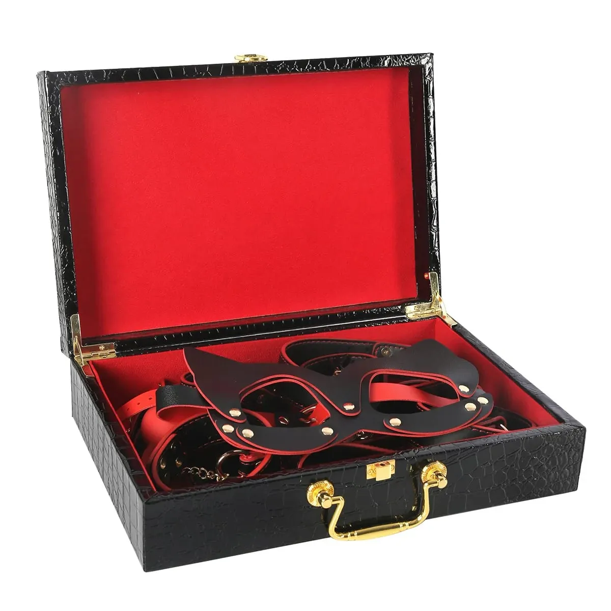Erotic Sex Toys Leather 8 PCS BDSM Bondage Set with Case Adult Sex Games Restraints Kit Exotic Bondage Gear for Couples Sex Shop — image 3
