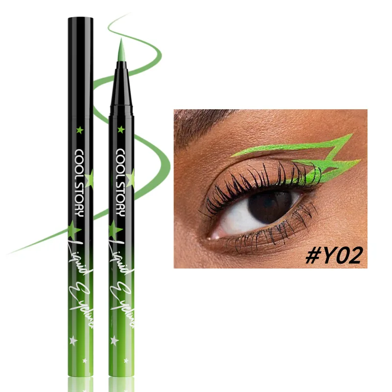 Red White Black Waterproof Eyeliner Pencil Untra-fine Liquid Eye Liner Pen Quick Dry Long Lasting Non Smudge Makeup Cosmetics