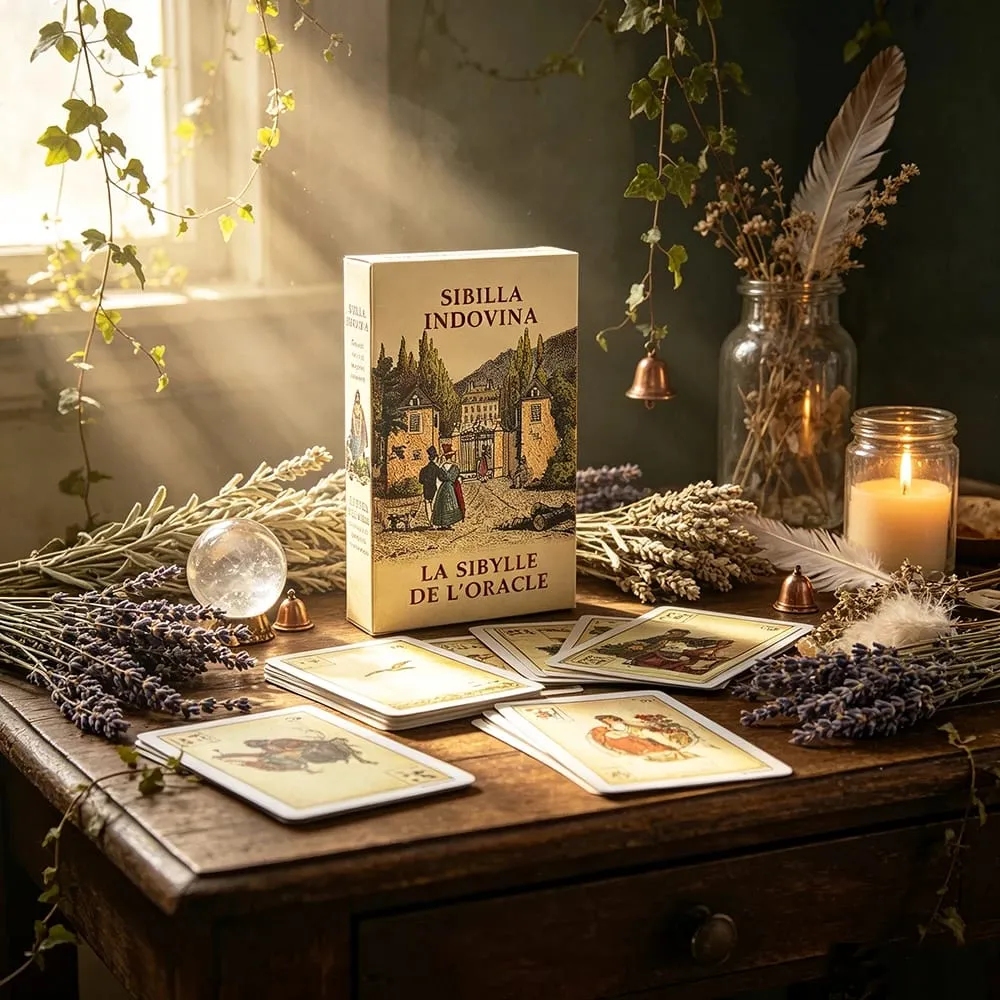 Sibilla Oracle Cards 52 Cards Italian Traditional Divination Deck Games Perfect for Daily Life Reading & Relationship Guidance — image 4