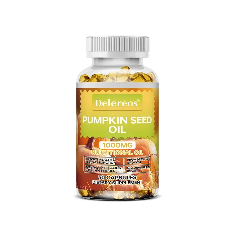 Pumpkin Seed Oil Capsules 1000mg Supports Prostate Urinary Bladder & Hair Health for Men Cardiovascular Health Non-GMO