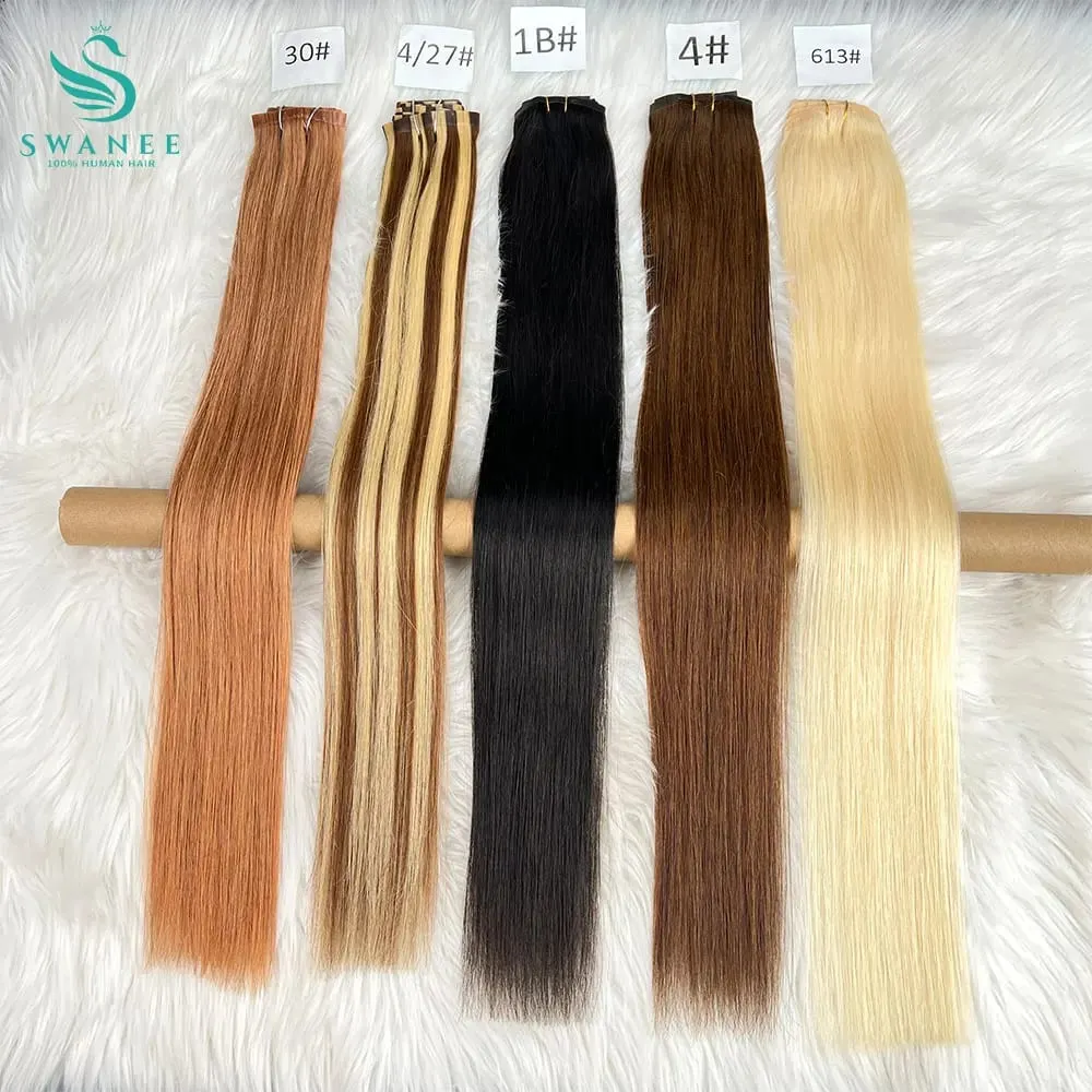 Clip in Hair Extensions Real Natural Hair Virgin Straight Set 7 Pcs/Set Vietnamese Clip in Human Hair Extensions