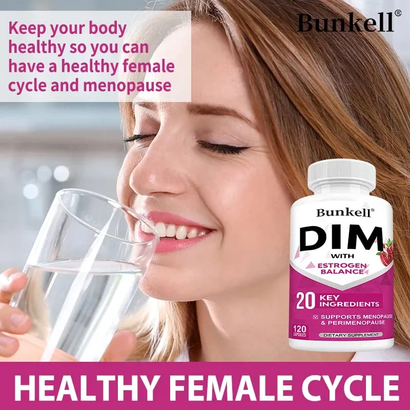 DIM Supplement 150mg Capsules with Black Pepper Extract Natural Plant Nourishment for Daily Body Wellness Balance for Women — image 2