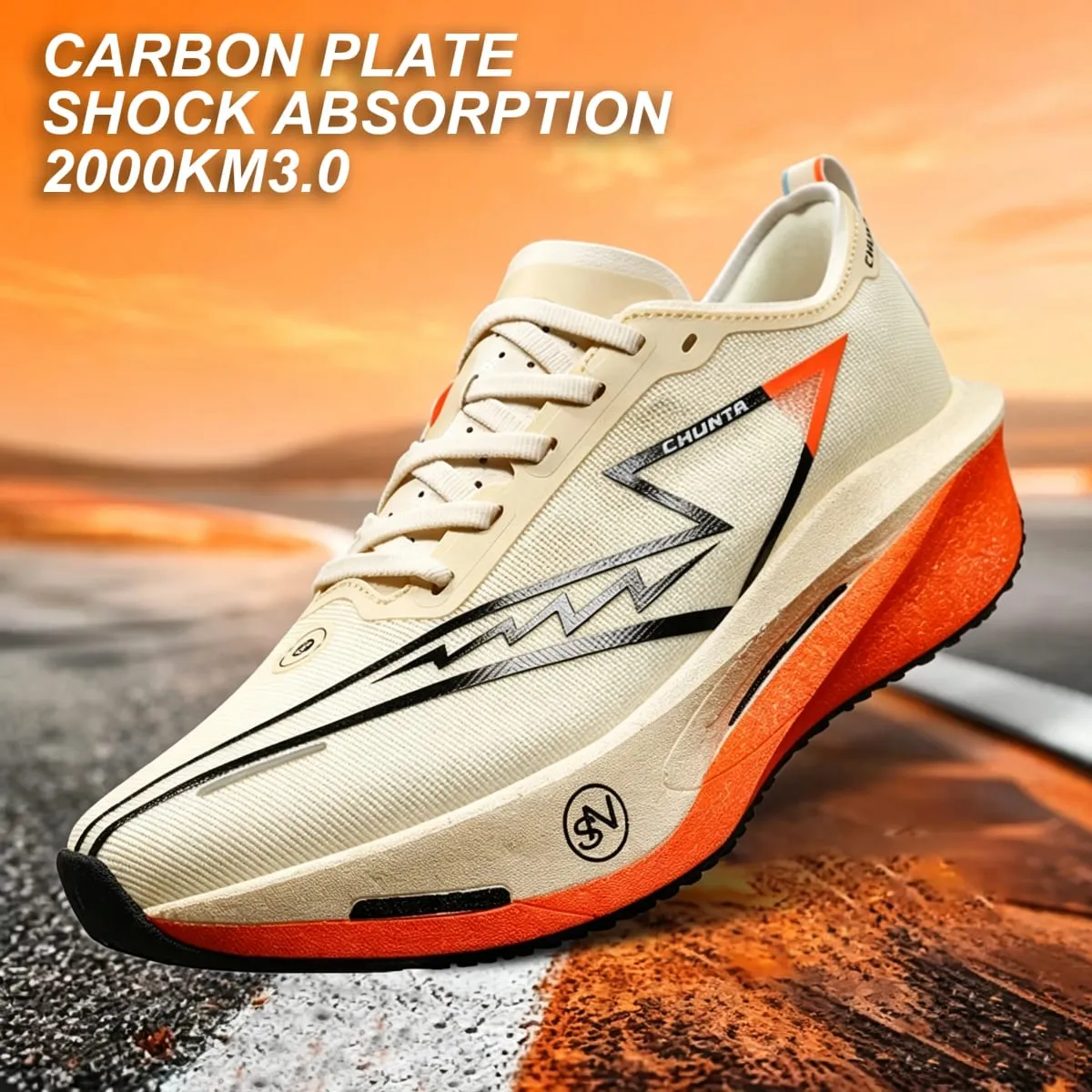 Men Running Shoes Carbon Board Marathon Speciality Sports Breathable Lightweight Women's Comfortable Athletic Sneakers — image 1