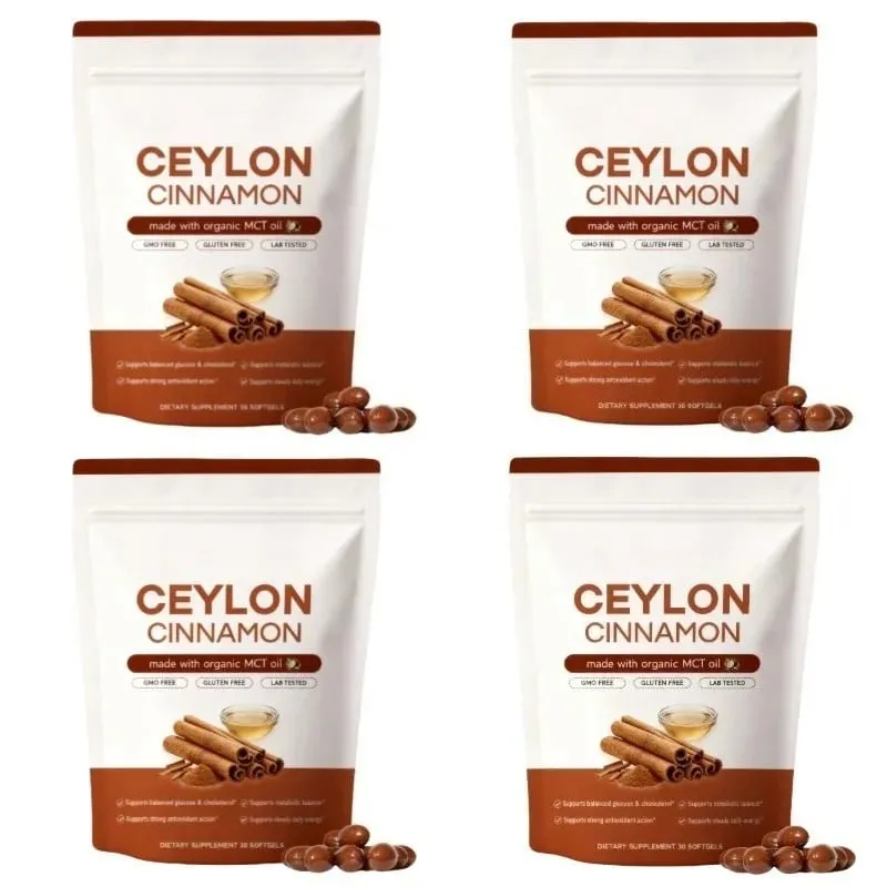 Ceylon Cinnamon Softgels with Organic MCT Oil Metabolic Balance & Antioxidant Support for Men and Women 30 Softgels