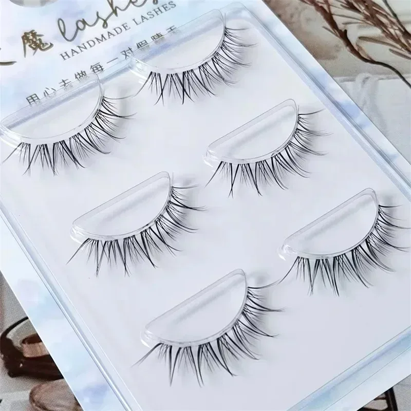 HBZGTLAD3pairsTransparent Terrier Simulation Eye Tail with Long Air Eyelashes Pairs Natural 3D Mink False Eyelashes Makeup Fake — image 16