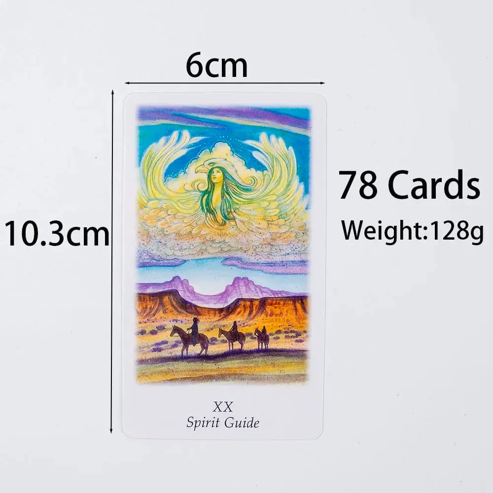 Hot Sales Vision Quest Tarot 78-Card Deck 10.3*6cm Fate Divination Tarot Cards FortuneTelling Card Games Party Board Game