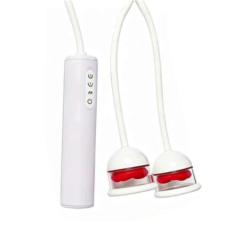 Dual Cups Suction Vibrators For Women Nipple Sucker Clitoris Sucks Vaginal Pump Artifical Blowjob Sex Toys Female Adults Erotic