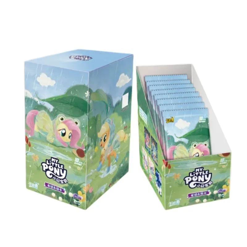 Authentique My Little Pony Friendship Forever Moon 12 11 10 Series Cartes à collectionner Fluttershy Anime Marchandise Cadeaux
